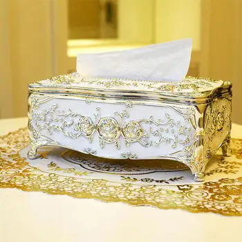 

Acrylic Tissue Box Desktop Tissue Box Plastic Home Tissue Holder Living Room Kitchen Tissue Organizer Box Storage Holder
