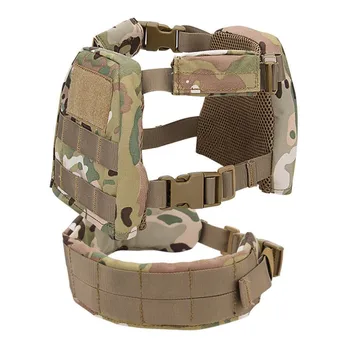 

Kids Mini Airsoft Tactical Hunting Vest with Patrol Belt Molle Combat Vest XS/S Outdoor Hunting Vests for Kids 2-6 years