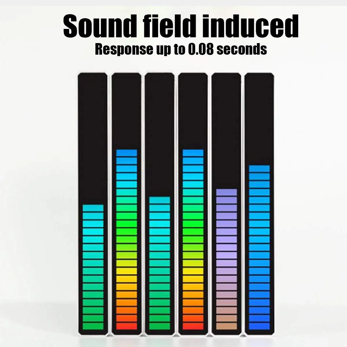 

RGB Music Sound Control LED Level Light Bar Creative Novelty Rhythm Lamp PC Desktop Setup Backlight Car Vehicle Atmosphere Light