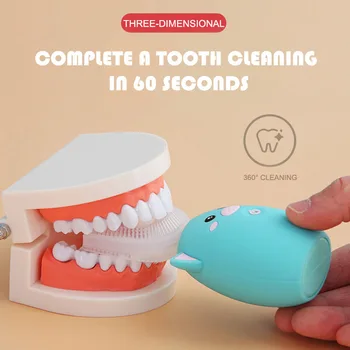 

Electric Children's Intelligent Sonic Toothbrush Full Automatic U-shaped Toothbrush Head Portable Children's Tooth Care-u