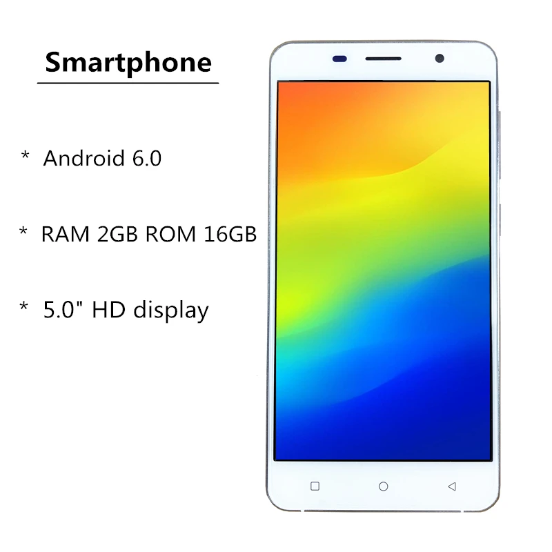Распродажа 5," экран Android 6,0 celular 3g 4G LTE смартфон дешевый ...
