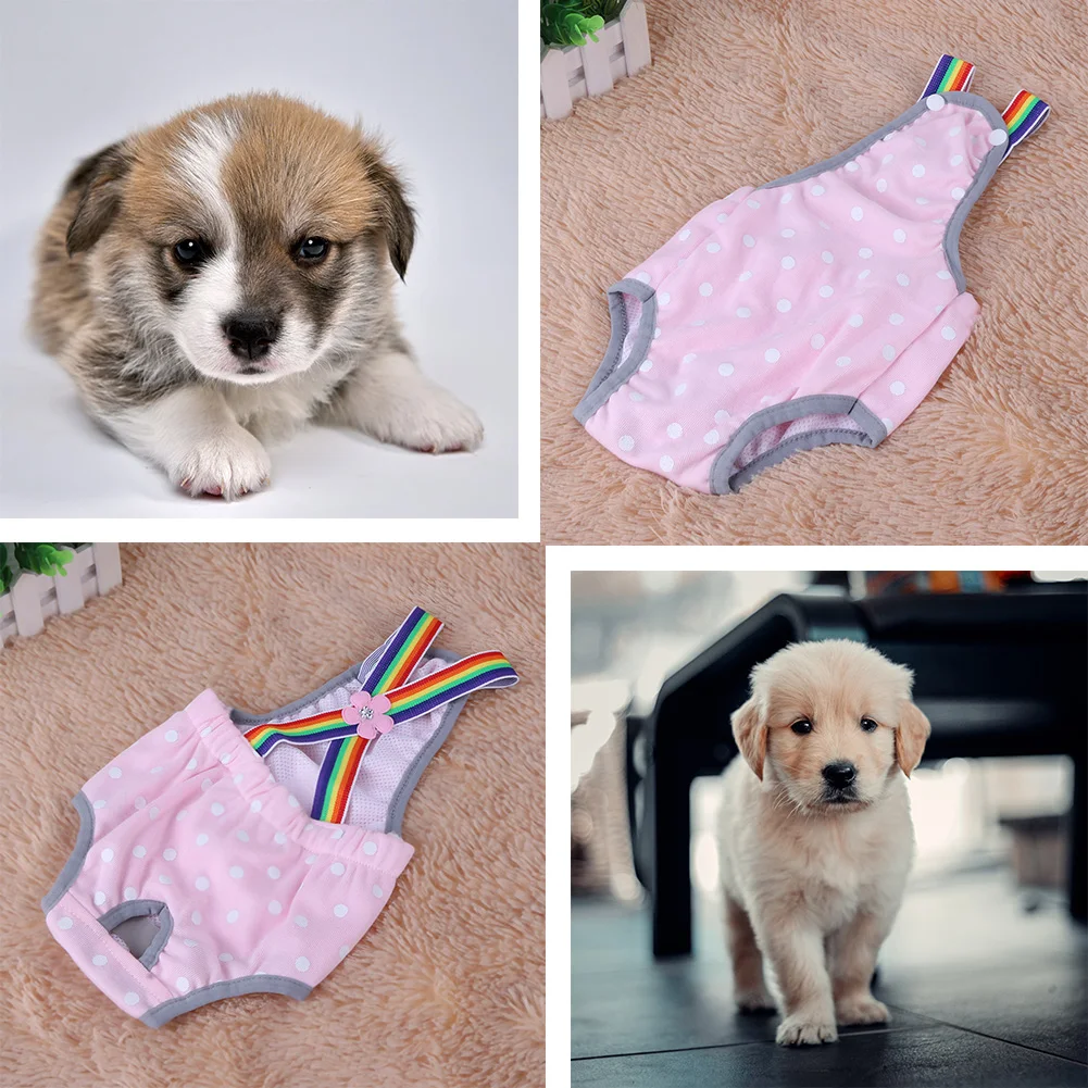 Female Pet Dog Puppy Sanitary Pant Short Panty  Pet Physiological Pants  Shorts - Dot - Aliexpress