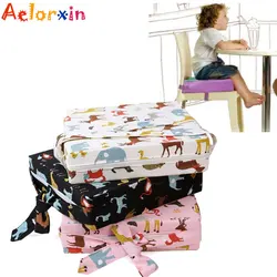 Coussin de chaise souple pour enfants et bébés, coussins de salle à manger pour enfants, rehausseur de chaise réglable et amovible 