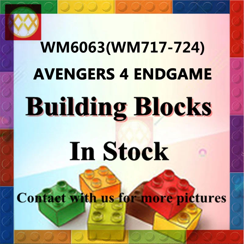 

Single WM6063 Endgame Iron Man Thor Captain Marvel Ant Man Wasp Doctor Strange War Machine Scarlet Witch Building Blocks Kid Toy