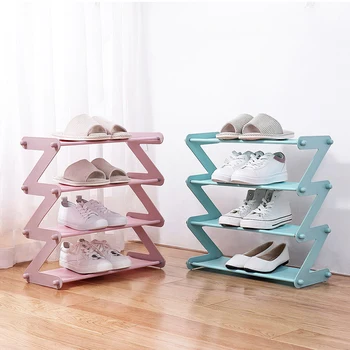 

Stackable Shoe Organizer 4/5 Tier Multi-Layer Shoe Storage Organizer for Shoes and Daily Supplies in Home YU-Home