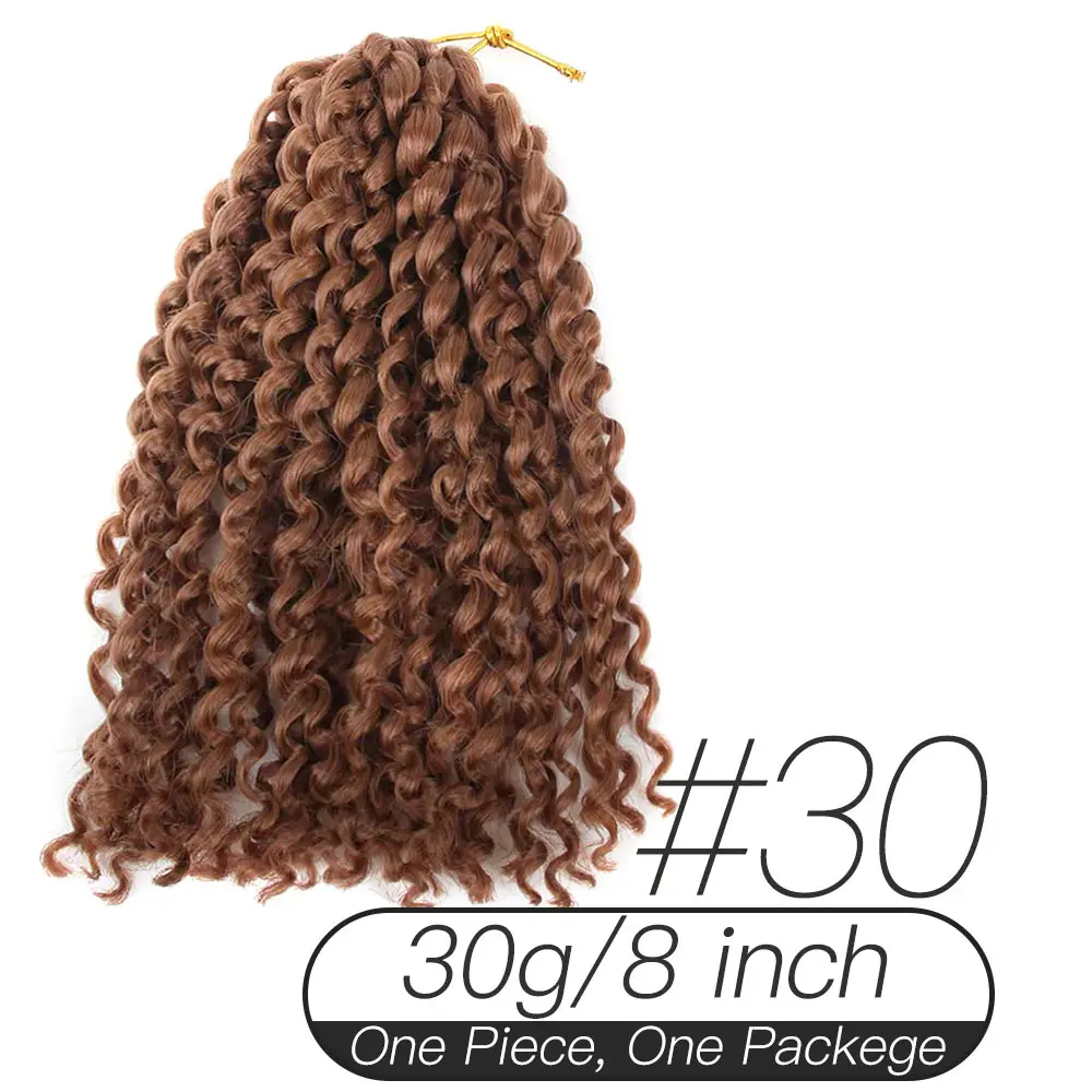 Xnaira Afro Ombre Marley Crochet Braid Hair Fake Colored Strands Synthetic Hair Braids Pre Stretched Braiding Hair Extensions - Цвет: 30