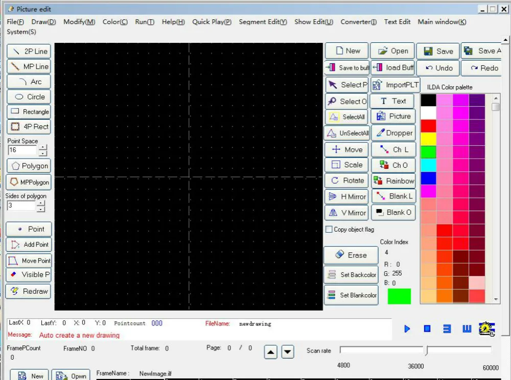 AUCD 40KPPS 1 Вт цветная RGB лазерная ILDA и sd карта программа для редактирования DMX
