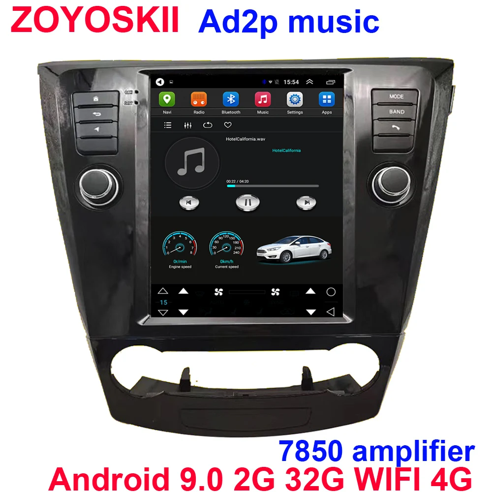 ZOYOSKII Android 9 0 10 4 &quotвертикальный экран Тесла стиль автомобиля GPS Мультимедиа Радио