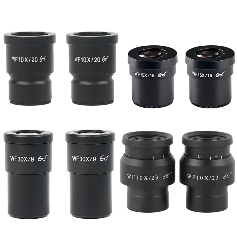 One Pair WF10X WF15X WF30X WF10X/23 Wide Field Eyepiece Mounting Size ...