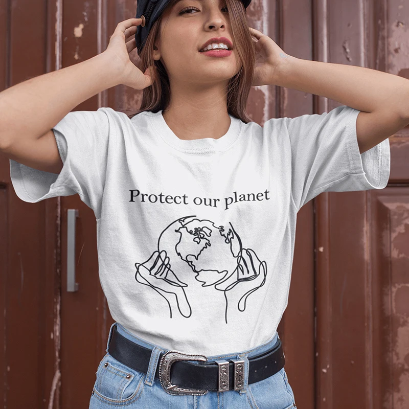 Protect Our Planet Graphic Tees Women 