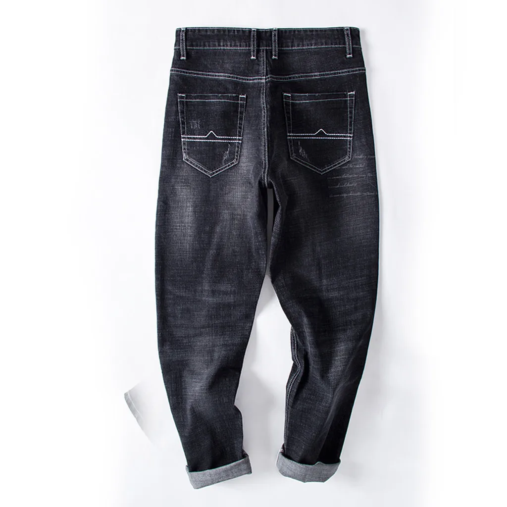 Thin Summer Men Summer Jeans Casual Long Skate Board Stright Fashion Jean Plus Size S-6XL Mens Joggers#40