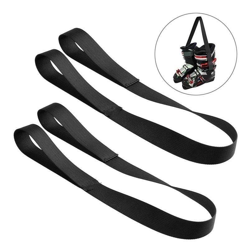 

2Pcs Ski Boots Carrier Strap Snowboard Boot Shoulder Sling Belt for Ice Skates Rollerblades Skiing Accessories