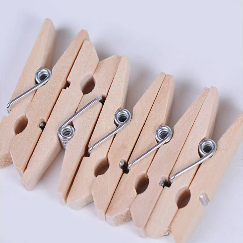 Wholesale Very Small Mine Size 30mm Mini Natural Wooden Clips For Photo  Clips Clothespin Craft Decoration Clips Pegs 50 Pcs - Paperclips -  AliExpress