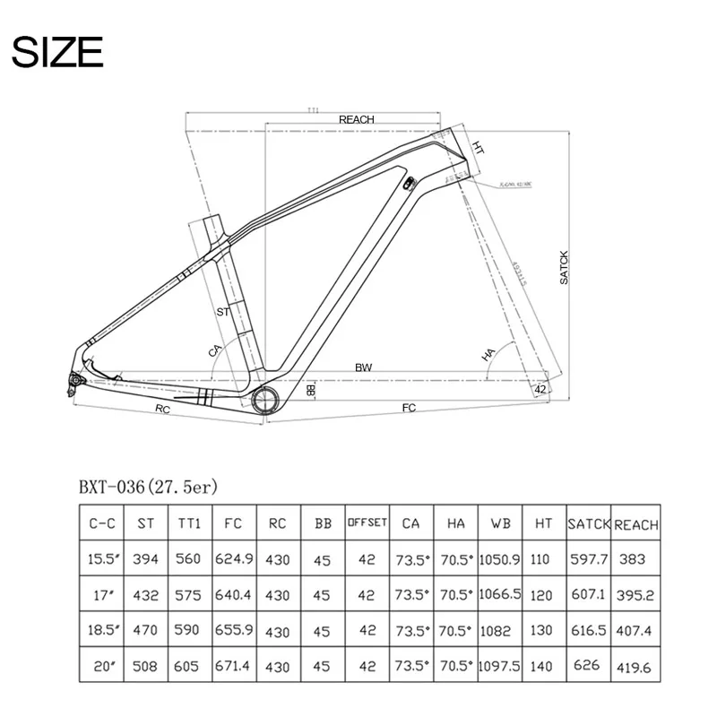 2020 Новый BXT полностью углеродная mtb рама 27 5 er cadre carbone t800 карбоновая для горного