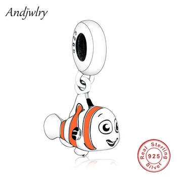 

Fit Original Charms Bracelet 925 Sterling Silver Finding Nemo Dangle Charm Pendant 925 Silver Berloque Dangle