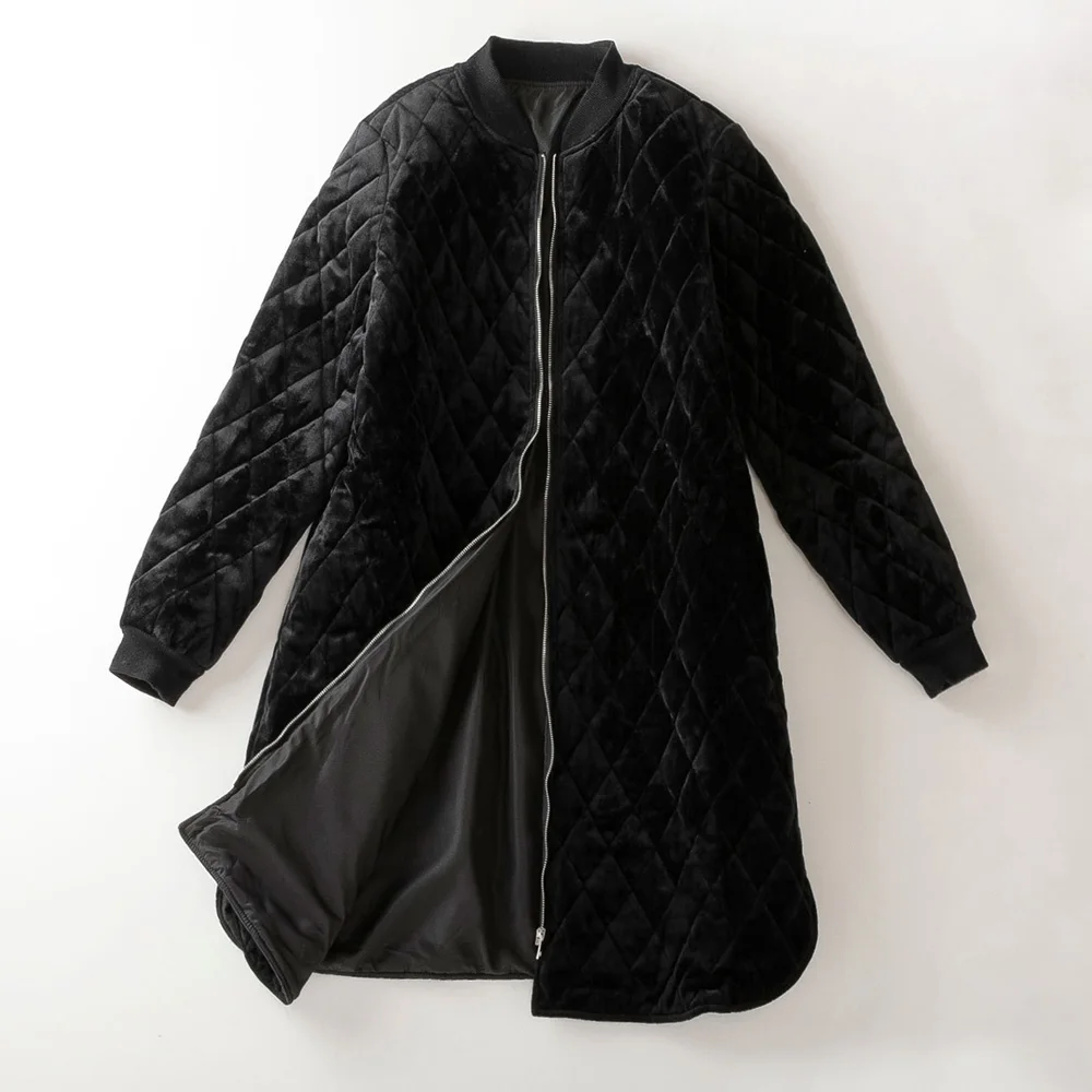 

Discount Original Cthink Brand Good Quality Solid Velvet Thin Winter Jacket Women The Cheapest Solid Parks For Woman Warm Coats