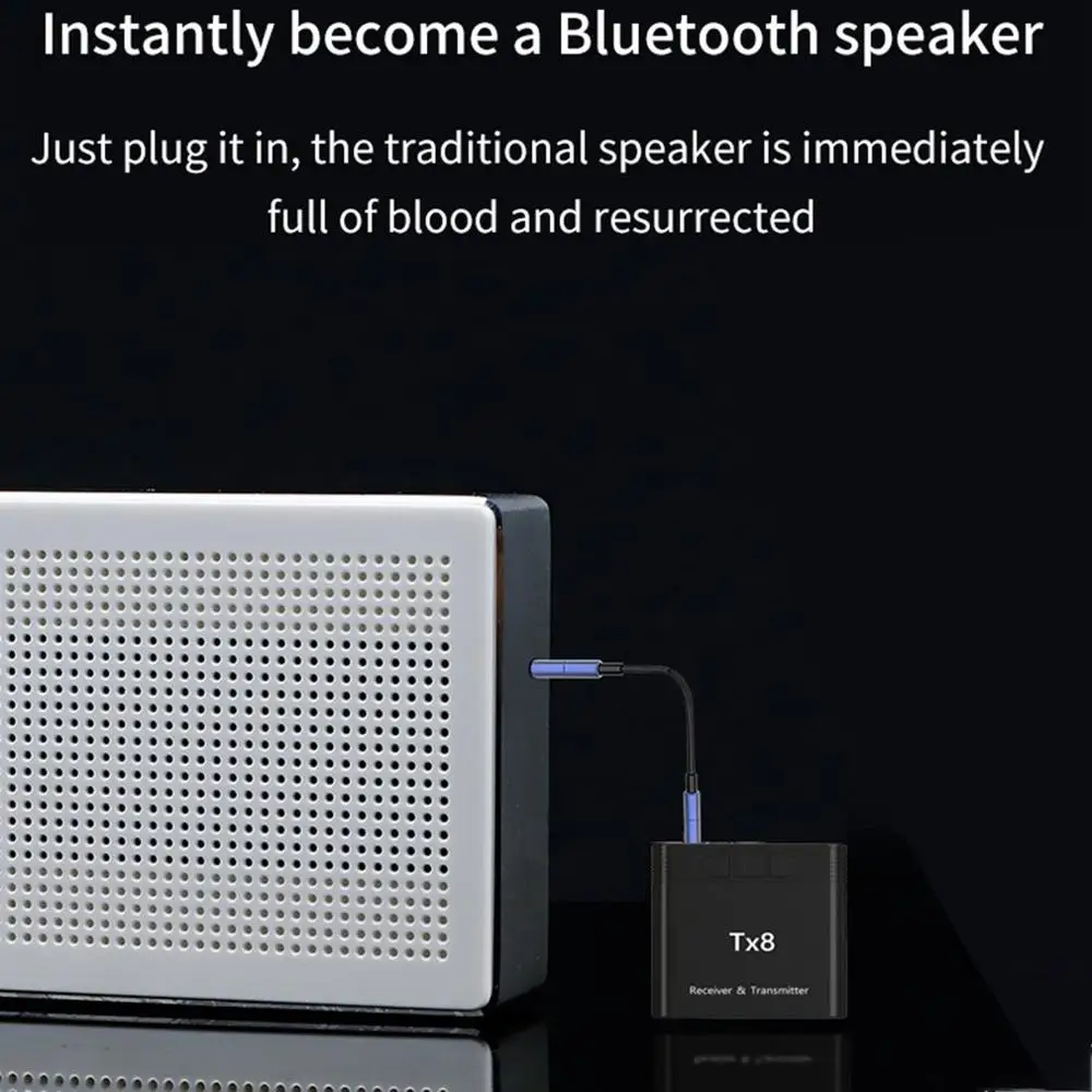 Bluetooth 5,0 аудио приемник передатчик Мини 3,5 мм Aux стерео беспроводной передатчик для ТВ ПК беспроводной адаптер