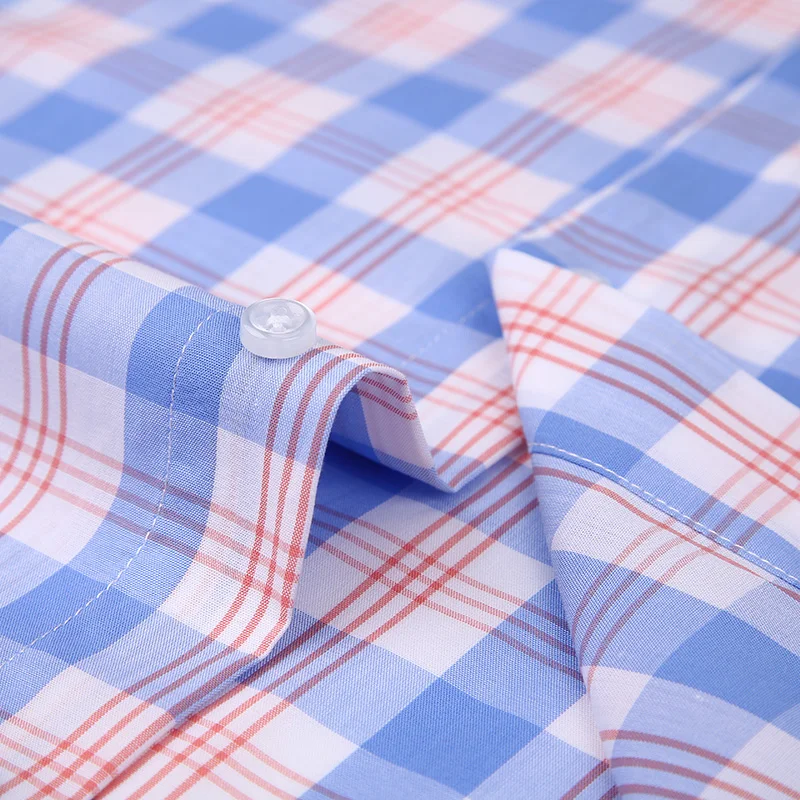 CAIZIYJIA,, короткий рукав, Camisa Masculina, модная Клетчатая Мужская рубашка, хлопок, Летний стиль, мужская одежда размера плюс
