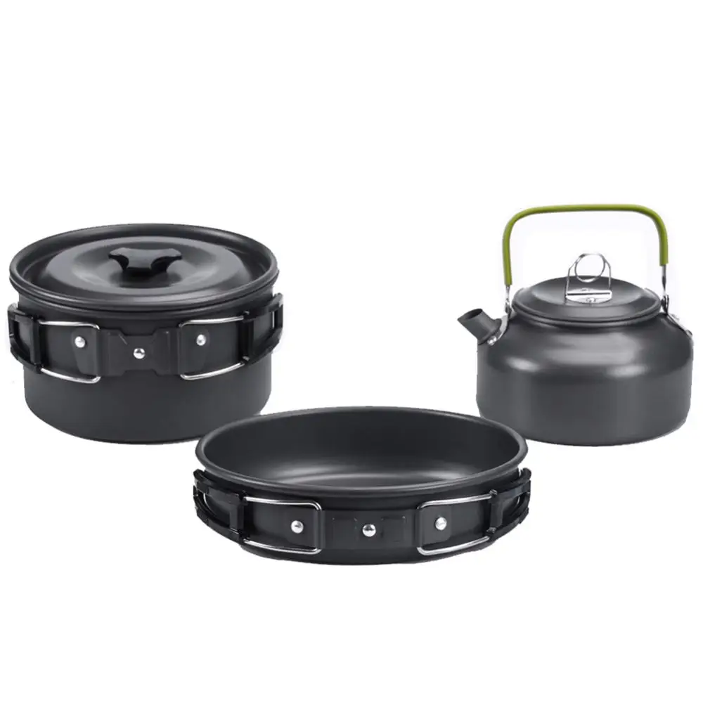 Bouilloire de campingthéière en aluminium pratique pour transporter une Bouilloire de campingthéière en aluminium pratique pour transporter une