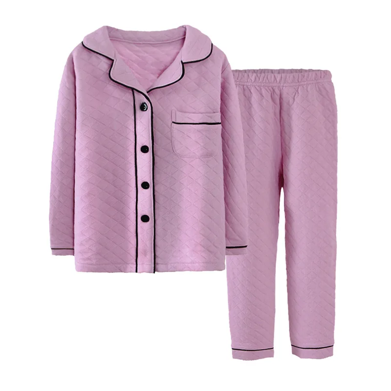 Hot Toddler Boy Pajamas Sets Cotton Children's Pajamas Suit Casual Kids Christmas Pyjamas Set Baby Sleepwear Girls Home Clothing - Color: Purple