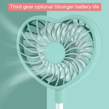 

Hand Free USB Personal Fan Rechargeable Mini LED Neck Fan Headphone Design Sports Fan Heads Rotatable Neckband Fan, 7 LED Lights