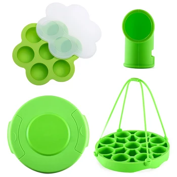 

HOT！-Pressure Cooker Silicone Accessories,Pressure Cooker Sling,Silicone Steamed Egg Rack,Silicone Sealing Cover, Steam Diverter