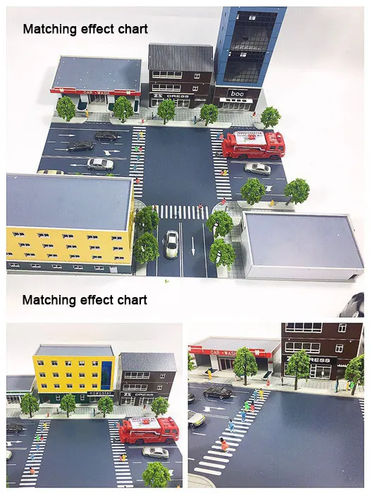 Модель из твердого пластика в масштабе 1/150 Н модель дороги мех сцены поезд