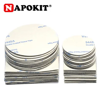 

10pc 20mm 30mm 50mm Round Square 1mm Thickness Strong Double-sided Adhesive Tape Car Sticker for Logo Ornamen Emblem Home Use