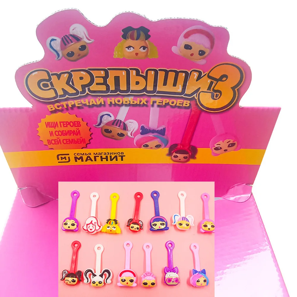 Skrepysh-raspadores magnéticos para niños, 2 raspadores magnéticos, 3 imanes para niños, Juguetes DIY, Cable de almacenamiento, productos al azar, 10 Uds.