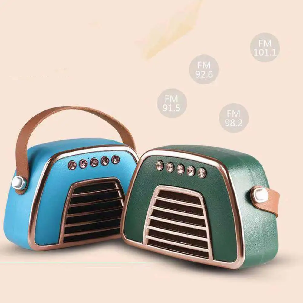 

Portable Retro Handbag Style Stereo Bass Wireless Bluetooth Speaker Sound Box