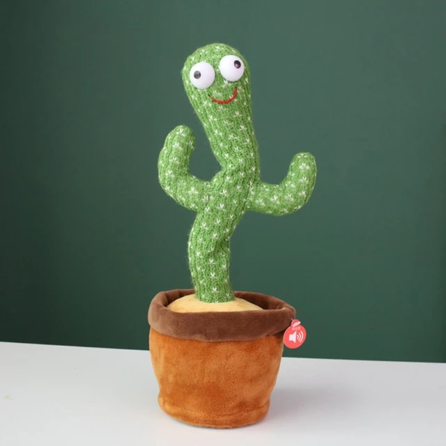 Funny 32cm Electric Dancing Plant Cactus Plush Stuffed Toy with Music for Kids Children Gifts Home Office Decoration 4