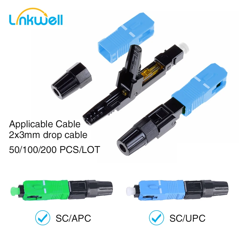 

Fiber Optic SC UPC Fast Connector Quick Connector FTTH SC UPC Single Mode Fiber Optic Adapter FTTH SC Fiber Connector Assembly
