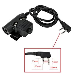 TAC SKY ptt u94 ptt tático fone de ouvido walkie talkie acessórios u94 ptt rádio militar fone de ouvido adaptador ptt u94 ptt