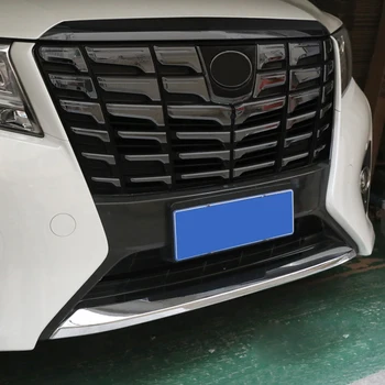 

For Toyota Alphard AH30 2015-2019 Chrome Front Bottom Grilles Bumper Guard Protector Cover Car Styling