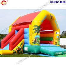 5x4 м надувной батут с горкой для продажи, коммерческий надувной батут замок надувной прыгун для детей карнавал Прокат