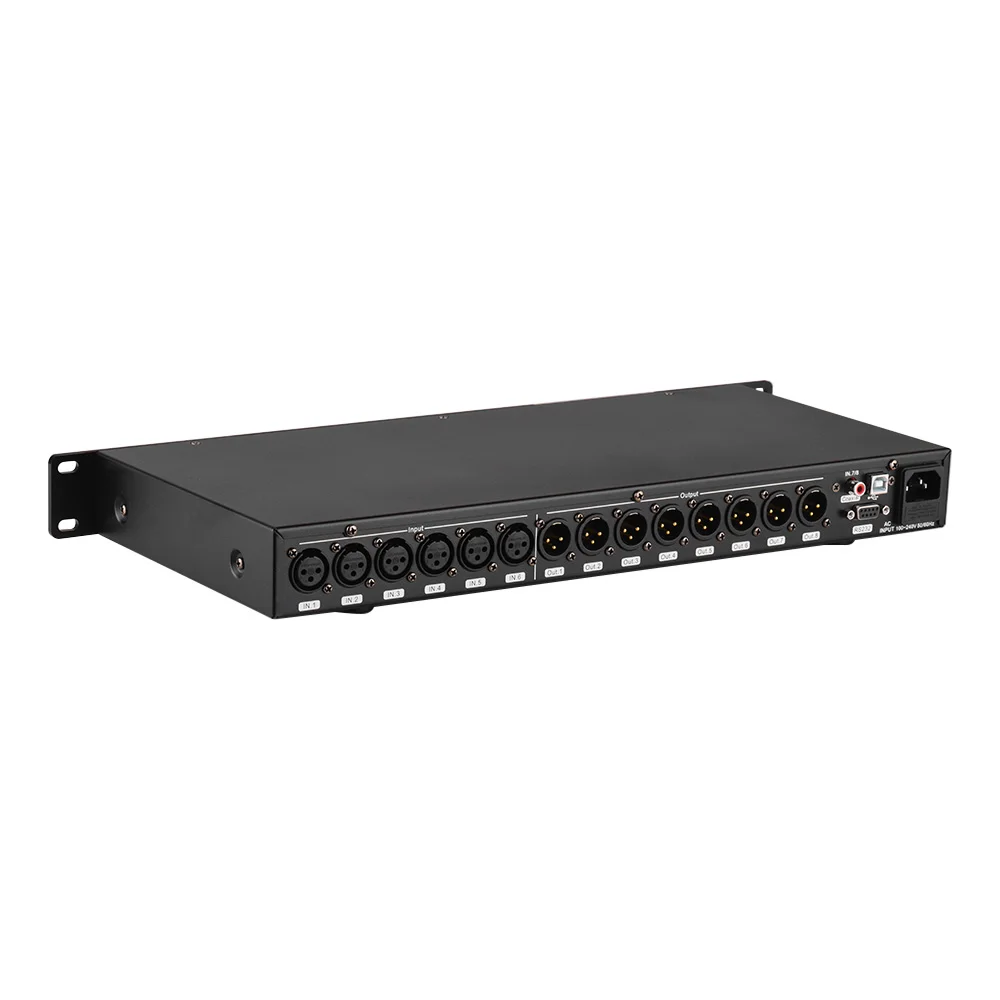 Lannge A 808 8 IN & OUT цифровой аудиопроцессор ЖК сенсорный экран 32 бит DSP с USB RS232