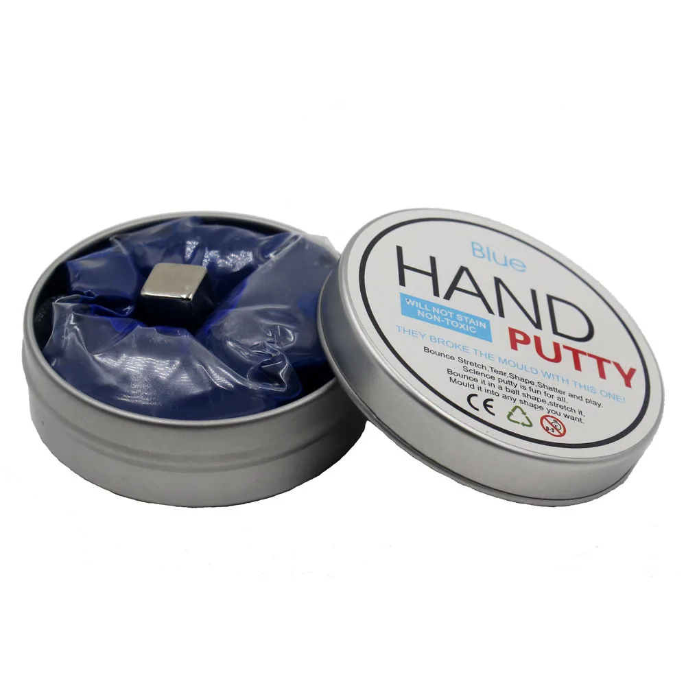 

Magnetic plasticine magnetic bounce and swallow colored clay DIY decompression educational toy hand clay
