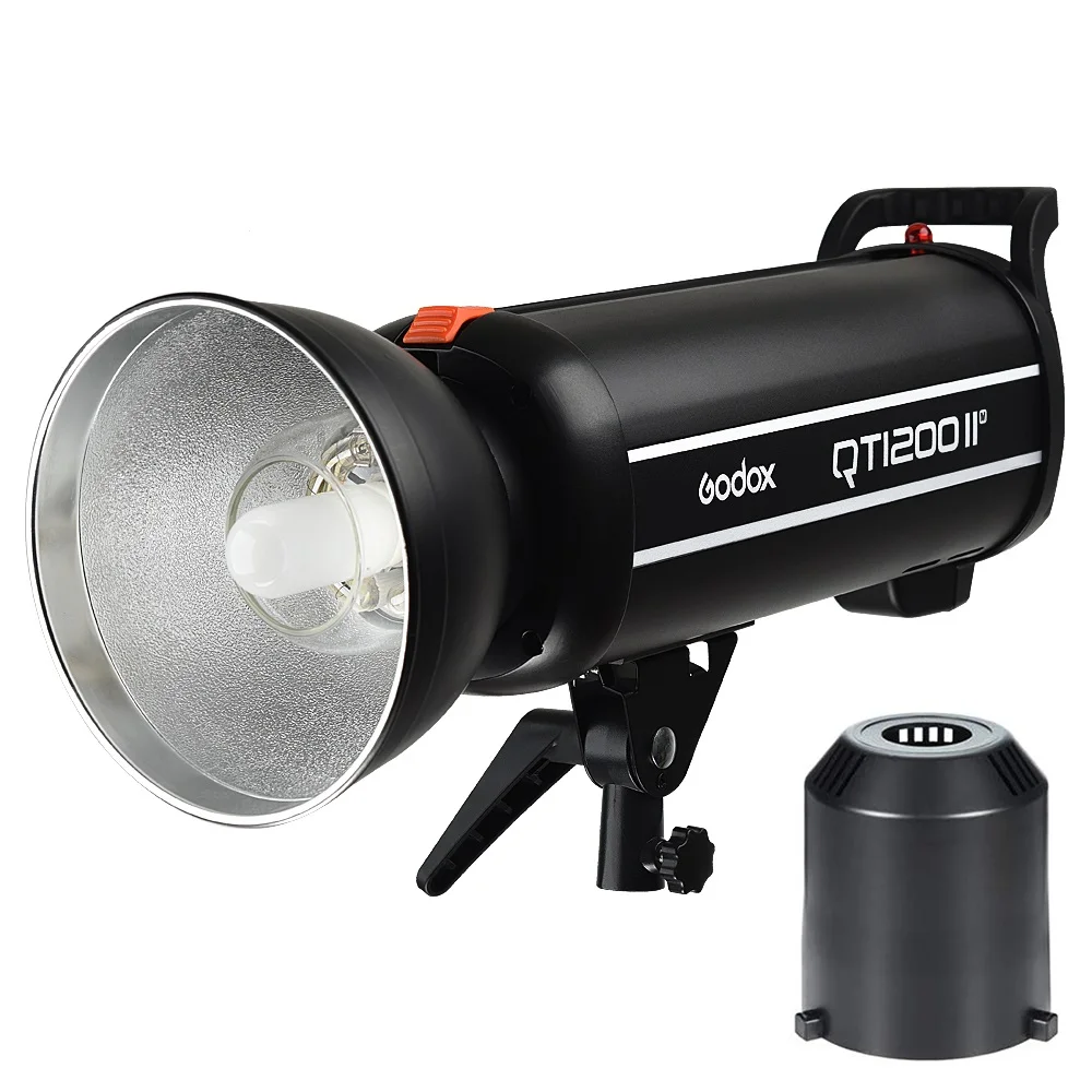 US $998.75 Godox QT1200II QT1200IIM 1200WS GN102 18000s High Speed Sync Built In 24G Wirless X System With Bulb Flash Strobe Light Lamp