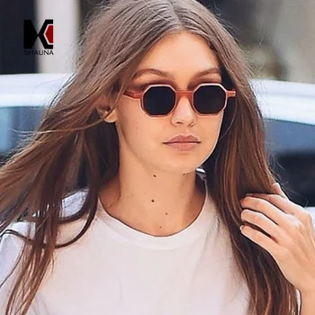 

SHAUNA Cute Women small Square Sunglasses Fashion Men Polygon Shades UV400
