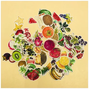 

49Pcs/Set Retro Vintage Fruit Pineapple Kiwi Sticker DIY Craft Scrapbooking Album Journal Happy Planner Decorative Stickers