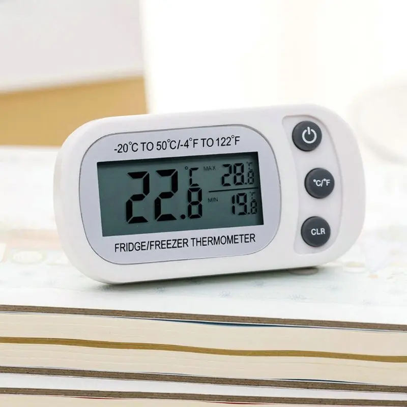Digital Waterproof Refrigerator Thermometer LCD Display Freezer Temperature Recorder Drop Shipping | Инструменты