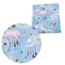 Новинка, 50*145 см, с животным принтом, полиэстер, хлопок, ткань, лоскутные материалы для шитья, платье, ткань для изготовления кукол, сделай сам, чехол для подушки, c7753