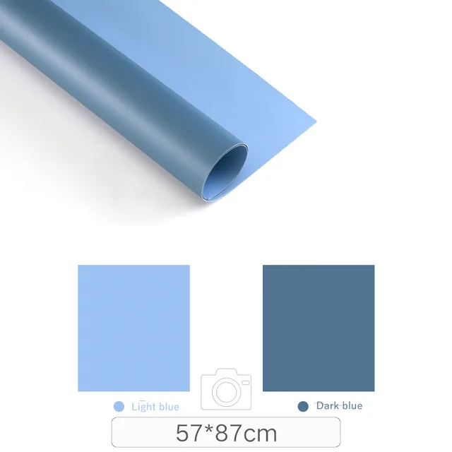 Photography Backdrops Photo Wallpaper 57*87cm 2sides Solid Color Background Paper Props For Photo Studio Shoot Product Cosmetics Background 02