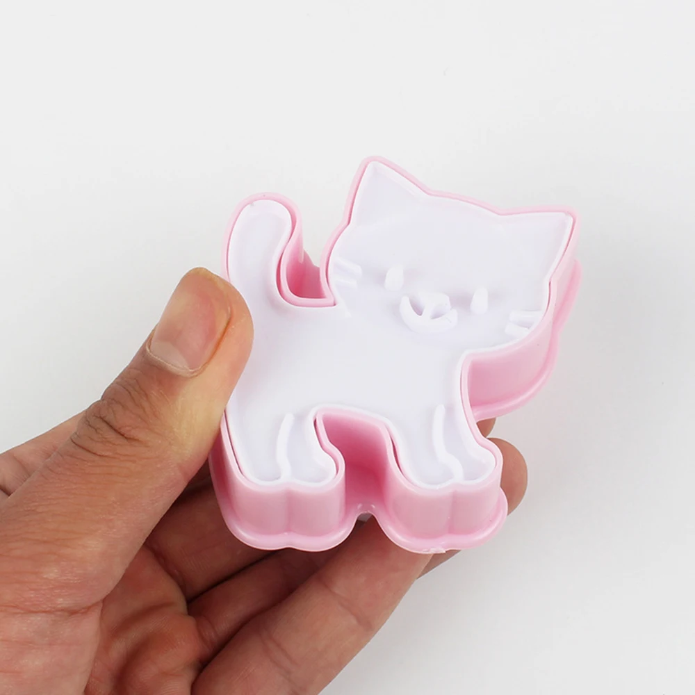 3 шт./компл. милый Кот формы для печенья Fondant(сахарная) резец печенья резак с изображением торта прессформы украшения Кухня DIY для выпечки