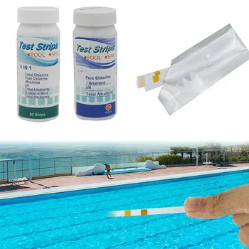

For Hot Tub Swimming Pool SPA Test Strips Swimming Pool Free Chlorine/Bromine