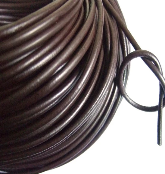 

100M/lot brown 1mm 2mm 1.5mm real wax Round COW Genuine Leather Cord Bracelet Necklace Cord DIY Rope String Findings Thread y424