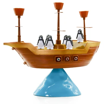 

Penguin Pirate Ship Balance Children Educational Toys Family Parent-Child Interaction Children Desktop Game for Children Gift