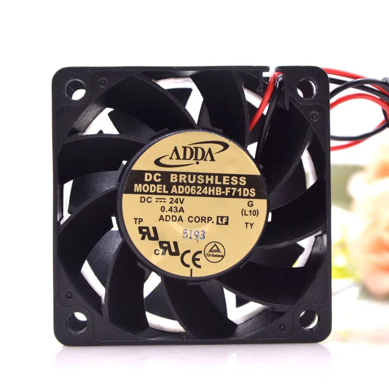 

1pcs AD0624HB-F71DS For ADDA 24V 0.43A 6038 Converter Cooling Fan 6CM