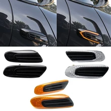 Led indicador de sinal de volta marcador lateral dinâmico repetidor luz pisca sequencial lâmpada para bmw mini cooper f55 f56 f57 2014-2017