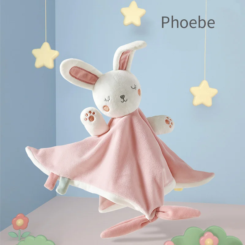 BabyGo детское успокаивающее полотенце, мягкая плюшевая комфортная игрушка, спящий артефакт, животное, медведь, слон, комфортная Детская кукла, игрушка - Цвет: Phoebe